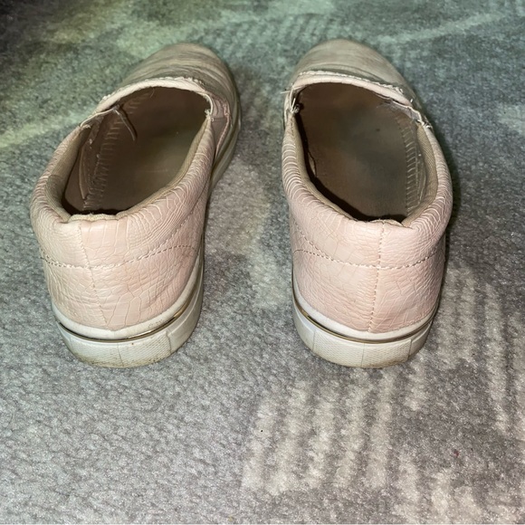 Blush Pink Snakeskin Slip On Sneakers - Picture 8 of 12